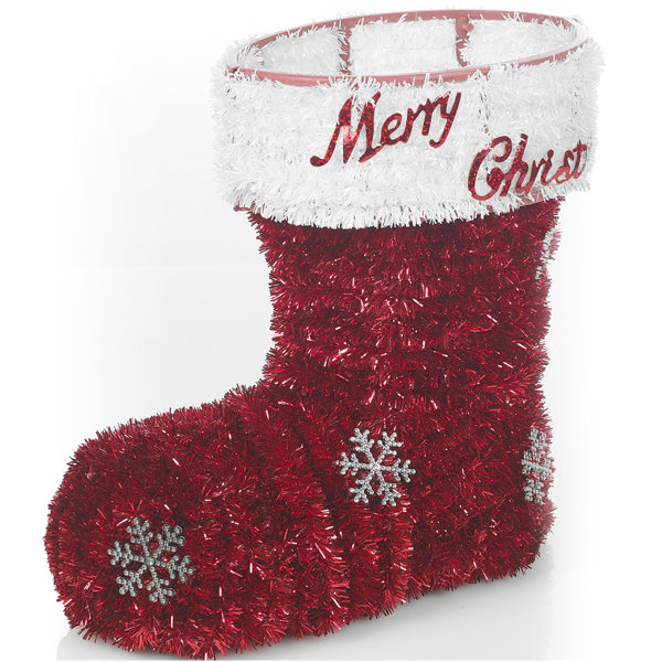 The Seasonal Aisle Christmas Tinsel Basket Boot Wayfair.co.uk